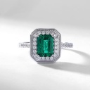 Cultivated Emerald Ring
