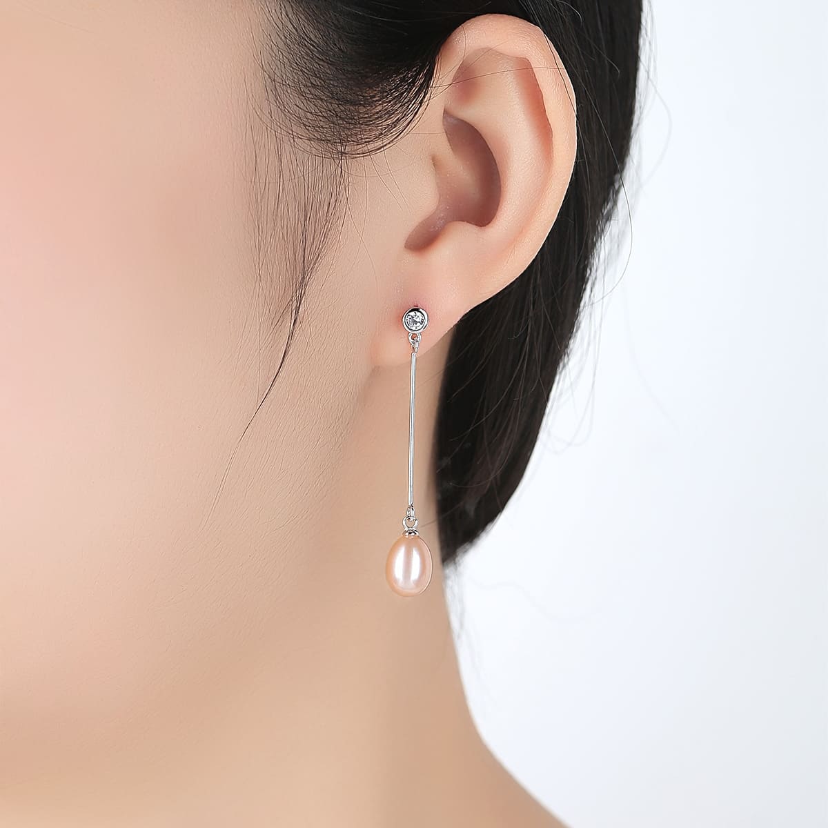 Freshwater Pearl Earrings – Elegant S925 Silver Jewelry for Women
