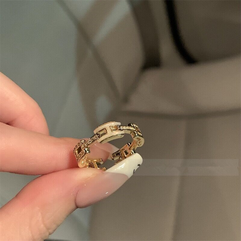 Letter Ring – Shell Initial Ring for Women with Mother-of-Pearl Design