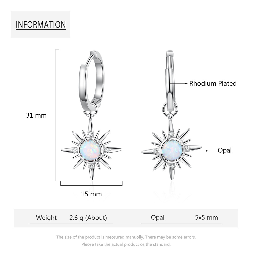 Opal Earrings for Women – Elegant S925 Silver Jewelry
