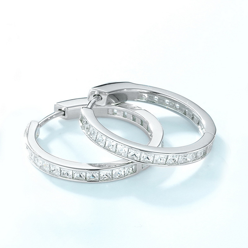 Rainbow Zircon Earrings – Minimalist 925 Sterling Silver Studs