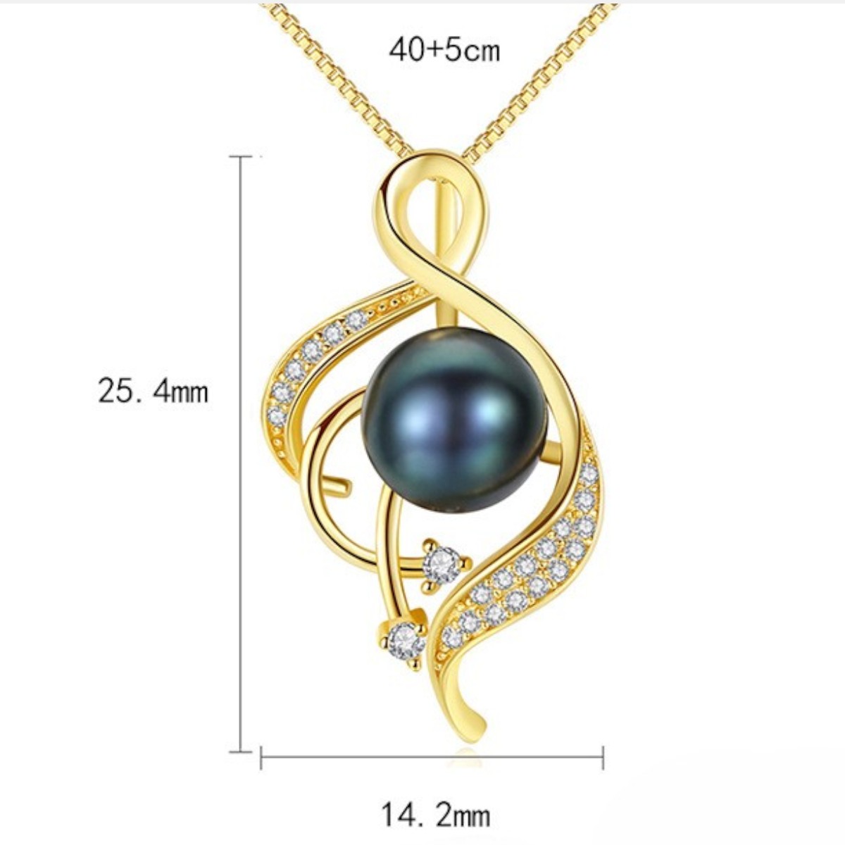 S925 Sterling Silver Freshwater Pearl Pendant Necklace – Unique Design for Women