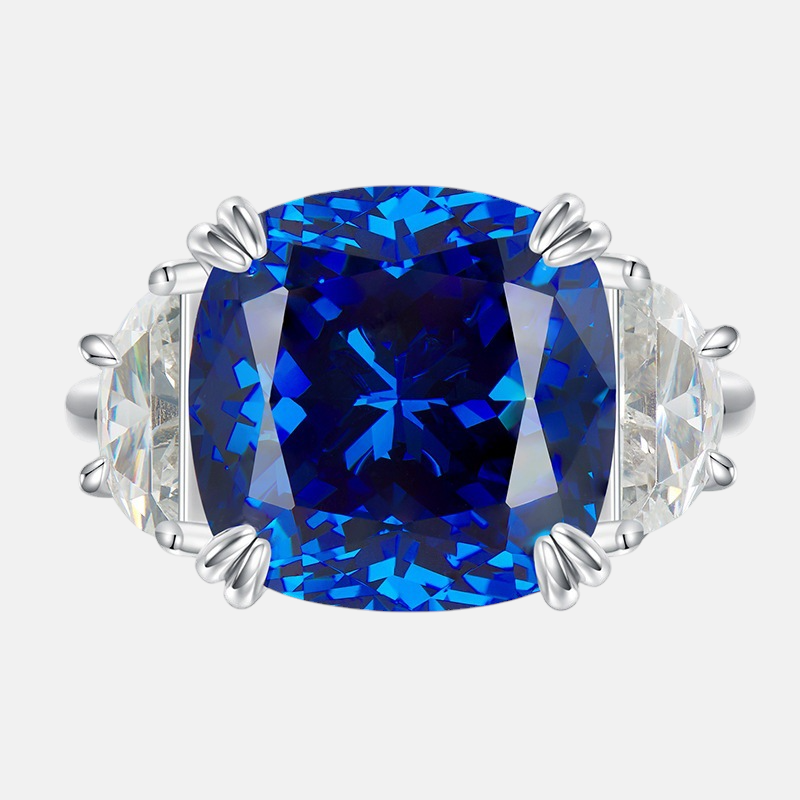 Sapphire Ring - Royal Blue INS Style in S925 Sterling Silver