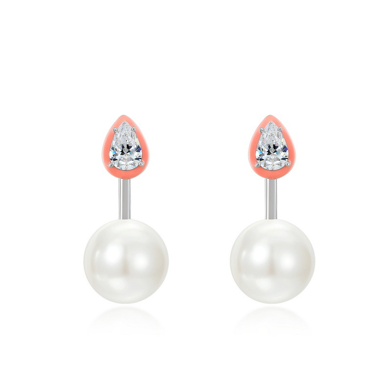 Exploded View Showing Convertible Earring Components Separated