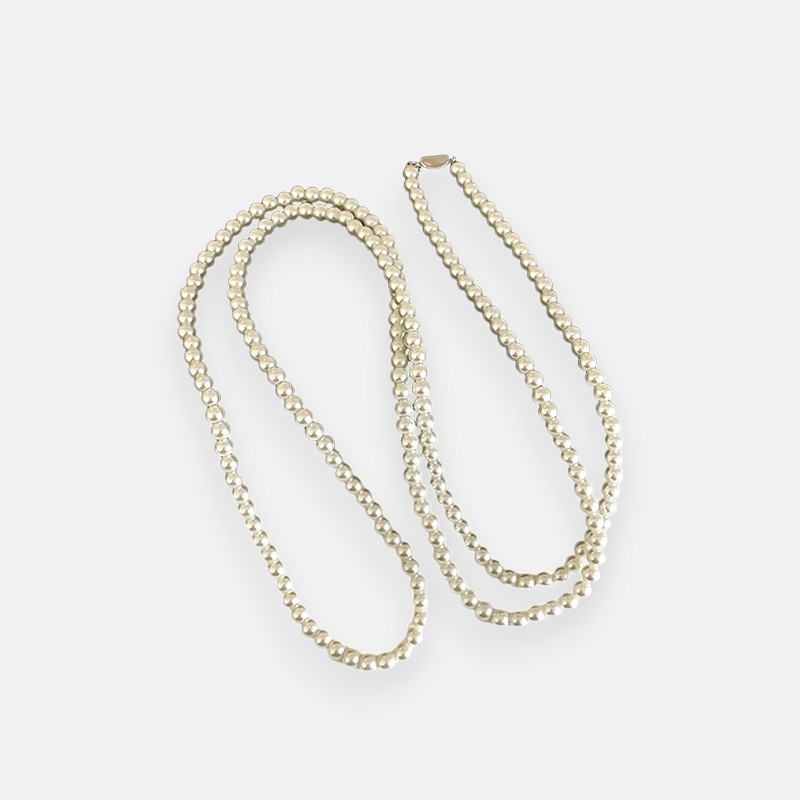 Pearl Layered Necklaces | Yuanbao Clasp Freshwater Pearl Necklace