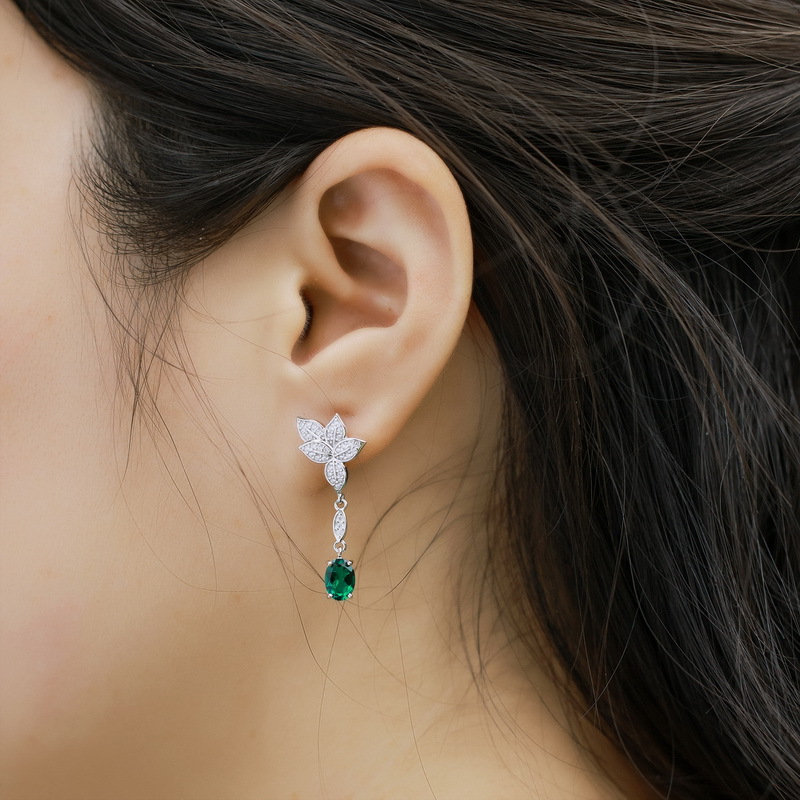 Asymmetrical Earrings – S925 Silver Mismatched Stud and Drop Pair