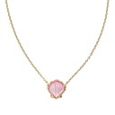 Pink shell necklace