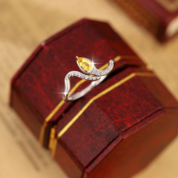 Snake Ring – S925 Sterling Silver Adjustable Serpent Design