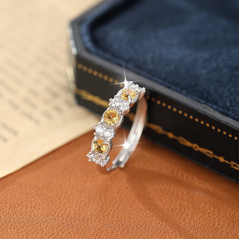 Cene Adjustable Vintage Gemstone Ring in Sterling Silver – Birthstone August Jewellery