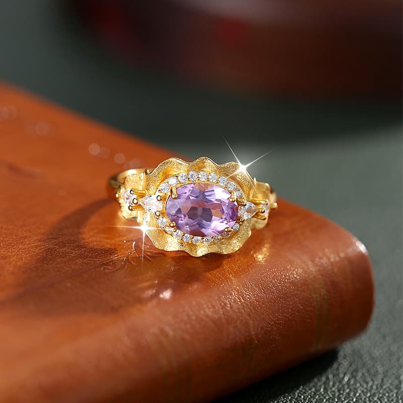 Peridot Open Band Ring in Sterling Silver – August Birthstone Ring Gold Style