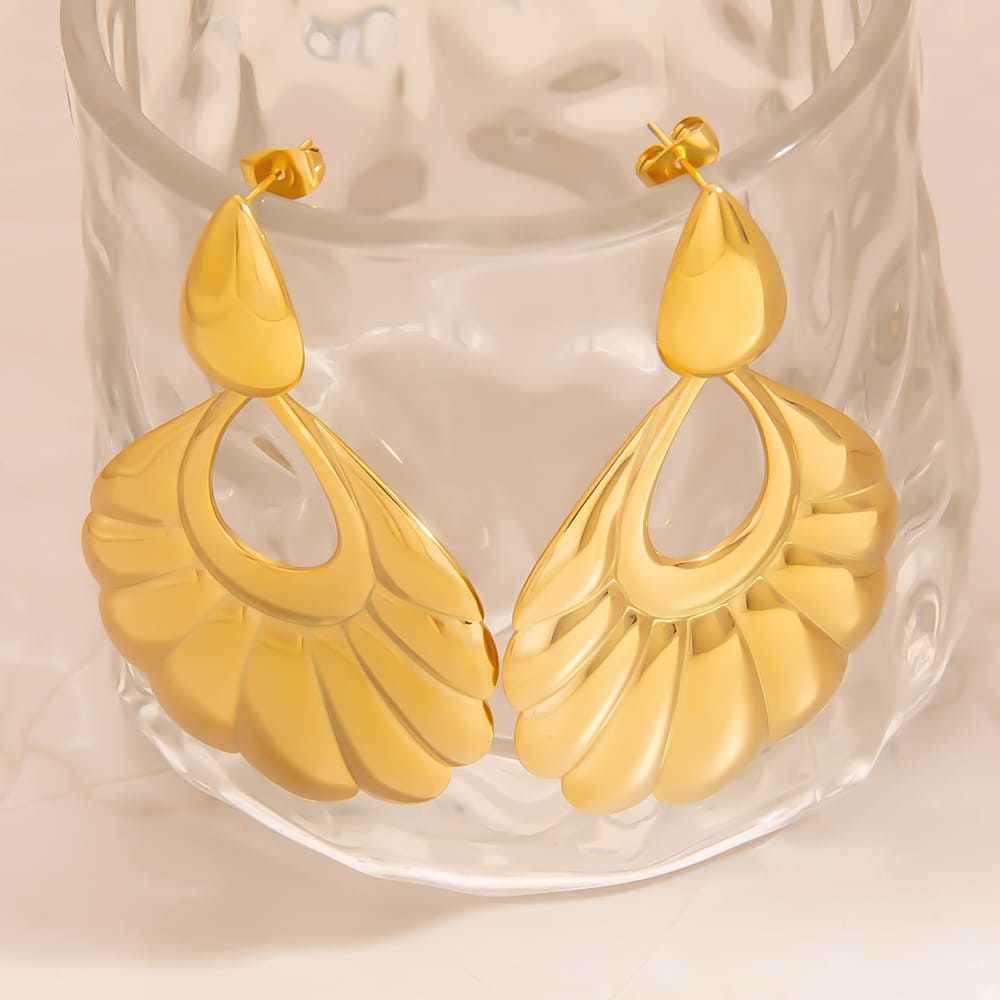 Teardrop Earrings – French Vintage Style Waterproof Statement Drops