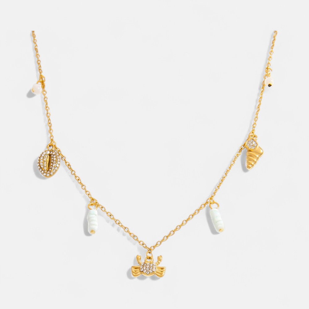 Everyday Necklace Deals – Elegant Ocean Pearl, Starfish & Shell Choker