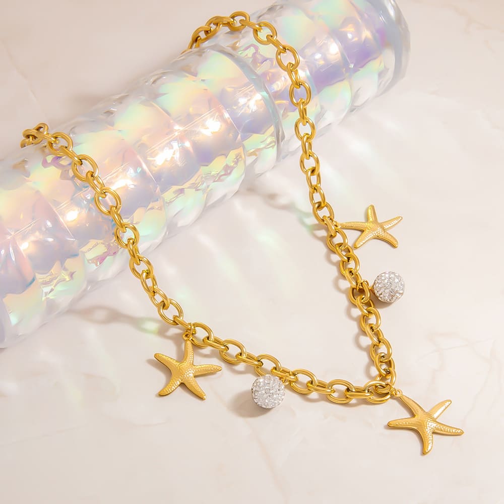 Coral Shell Necklace – Natural Stone Sea Conch Pendant