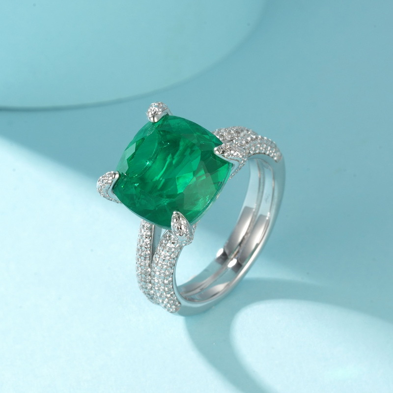 S925 Sterling Silver Oval Sapphire Ring – Dodo Egg Shape Gemstone