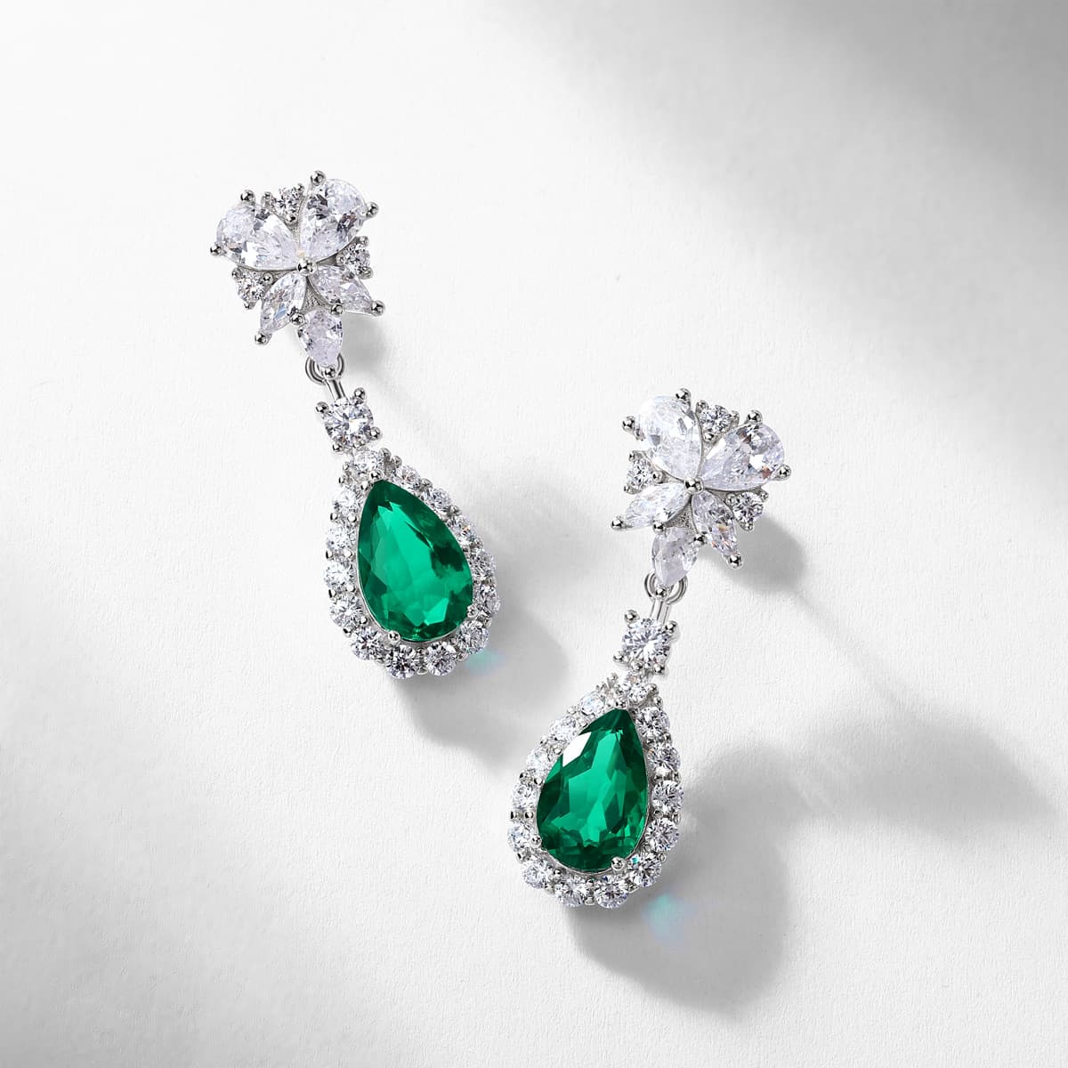 S925 Sterling Silver Long Sapphire Drop Earrings – September Birthstone, European Style