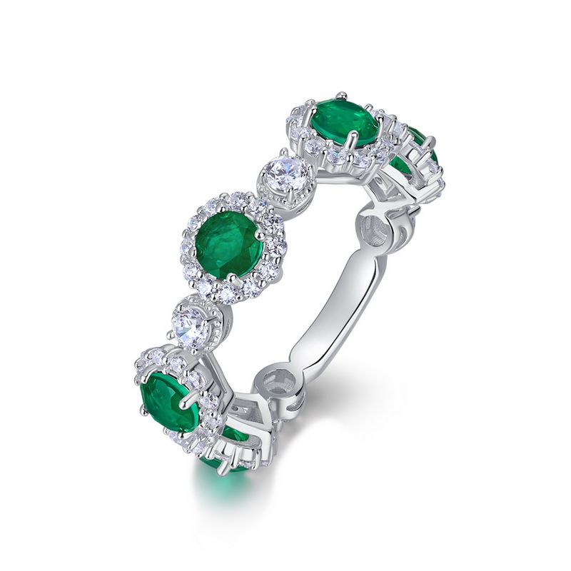 Gift-ready bold May birthstone ring in luxe box - Free engraving included