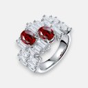 Cultured ruby ​​ring
