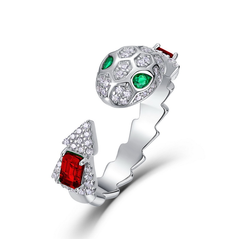 Snake Jewelry for Women – Adjustable S925 Sterling Silver Serpent Ring