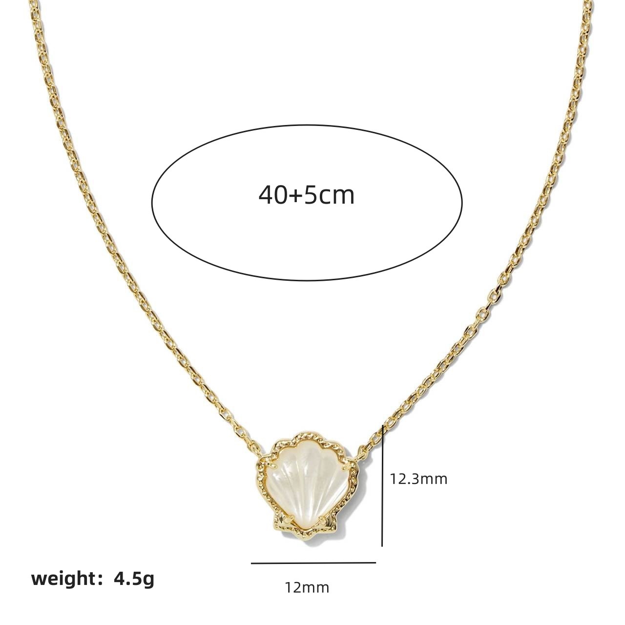 Shell Necklace 14K Gold Pendant | Elegant Ocean-Inspired Jewelry