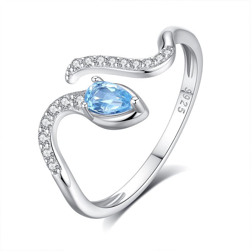 Snake Ring – S925 Sterling Silver Adjustable Serpent Design