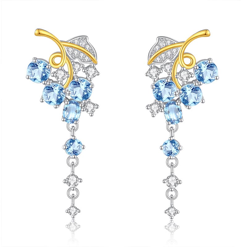 Natural peridot earrings with cubic zirconia accents