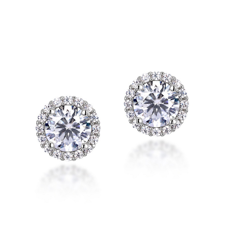 Certified Moissanite Studs for Men and Women