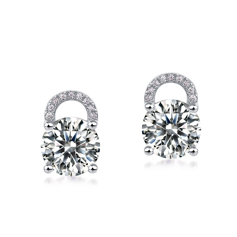 Elegant High Brilliance Moissanite Earrings for Women