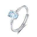 Topaz Bamboo Ring