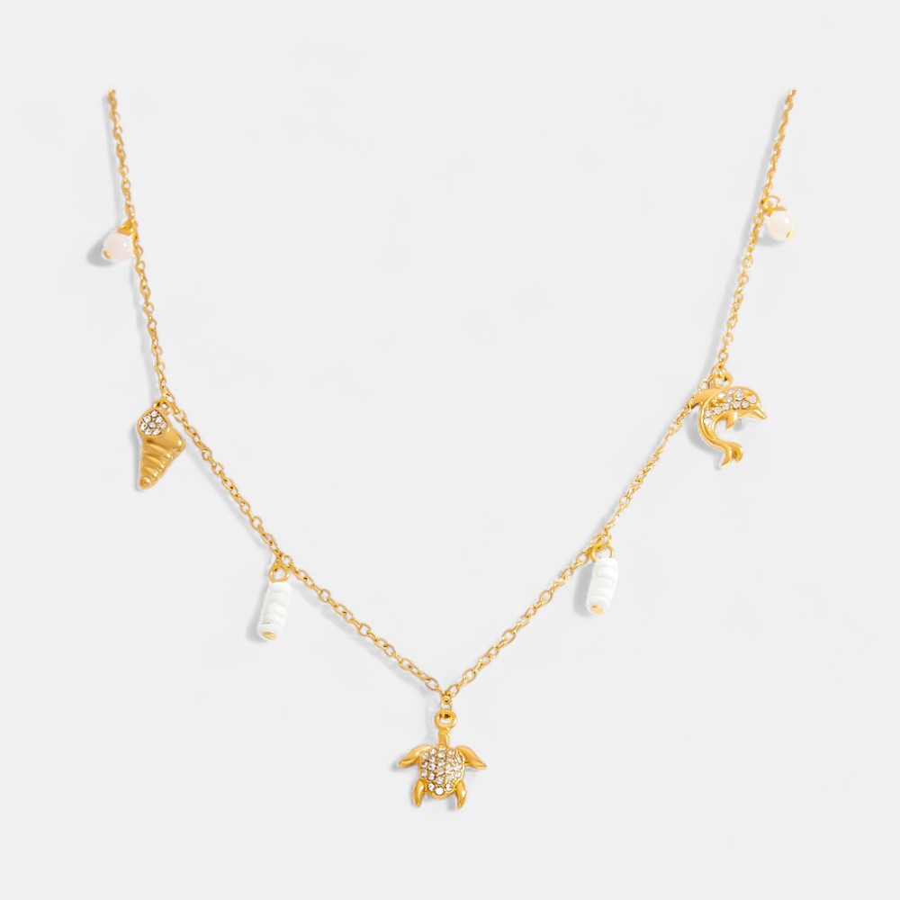 Everyday Necklace Deals – Elegant Ocean Pearl, Starfish & Shell Choker