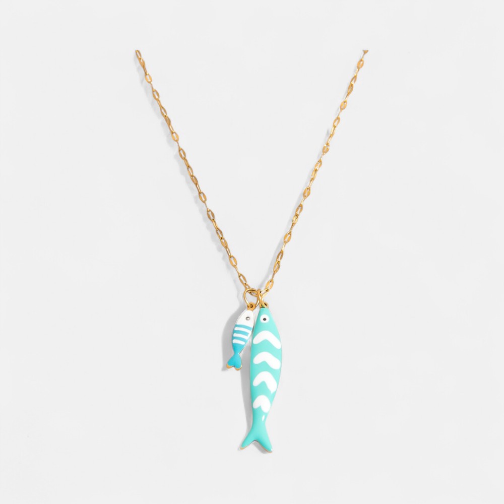 Trending Necklaces for Women – Minimalist Tropical Fish & Starfish Pendant Choker