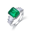 Cultivated Emerald Ring