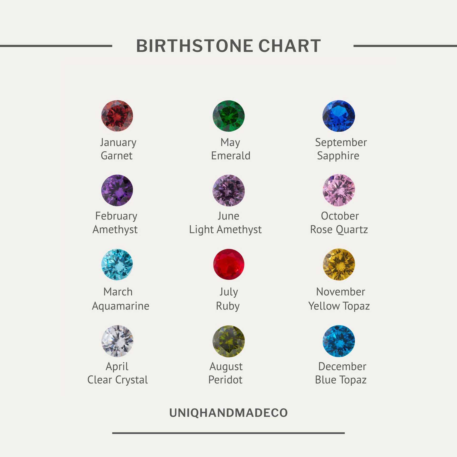 Initial Necklace – Gold Heart Birthstone Alphabet Pendant for Women