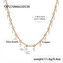 Heart bead necklace(40+5cm)