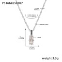 Steel pendant necklace