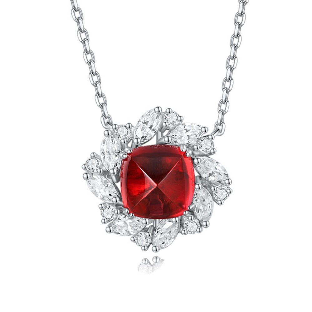 Real Ruby Earrings – Lab-Created Ruby Studs in 925 Sterling Silver