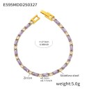 Purple zircon bracelet