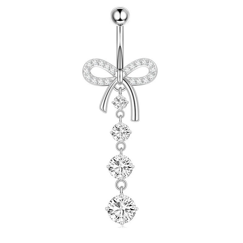 Pink Heart & Butterfly Belly Button Ring – Beach Body Jewelry