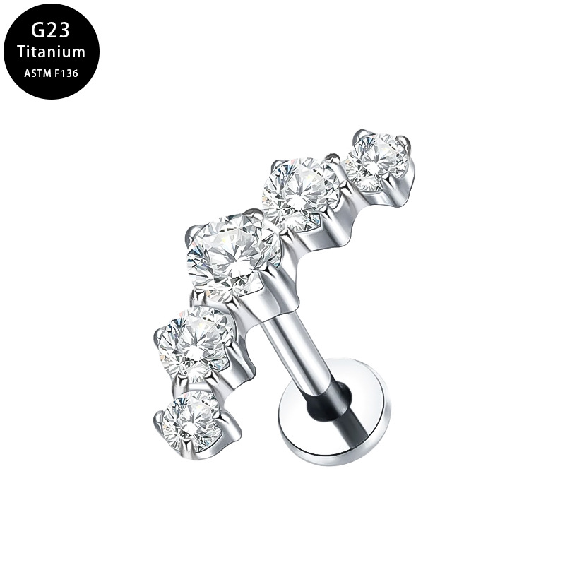 Minimalist Cartilage Stud Earrings – Flat Back Surgical Steel Piercing Jewelry