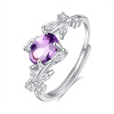 Amethyst Round Ring