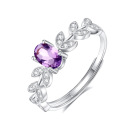 	Amethyst Leaf Ring