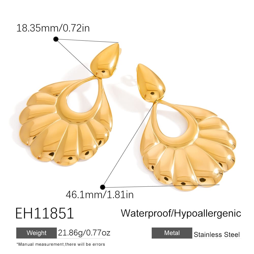 Teardrop Earrings – French Vintage Style Waterproof Statement Drops