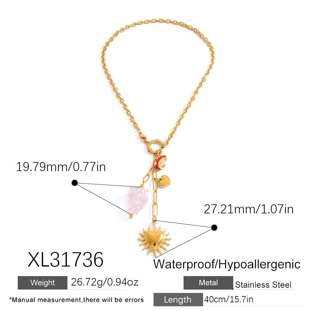 Under $20 – Fresh Fruit Series Y-Shaped Multi-Pendant Necklaces (5 Styles)