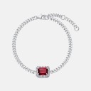 Cultivated ruby ​​bracelet