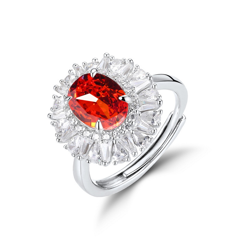 S925 Sterling Silver 4ct Oval High Carbon Diamond Ring | 7×9mm Stylish Statement Ring