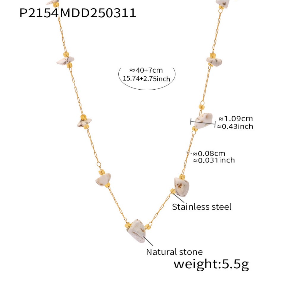 Dainty Layered Necklace with Colorful Natural Stones – Candy Tones