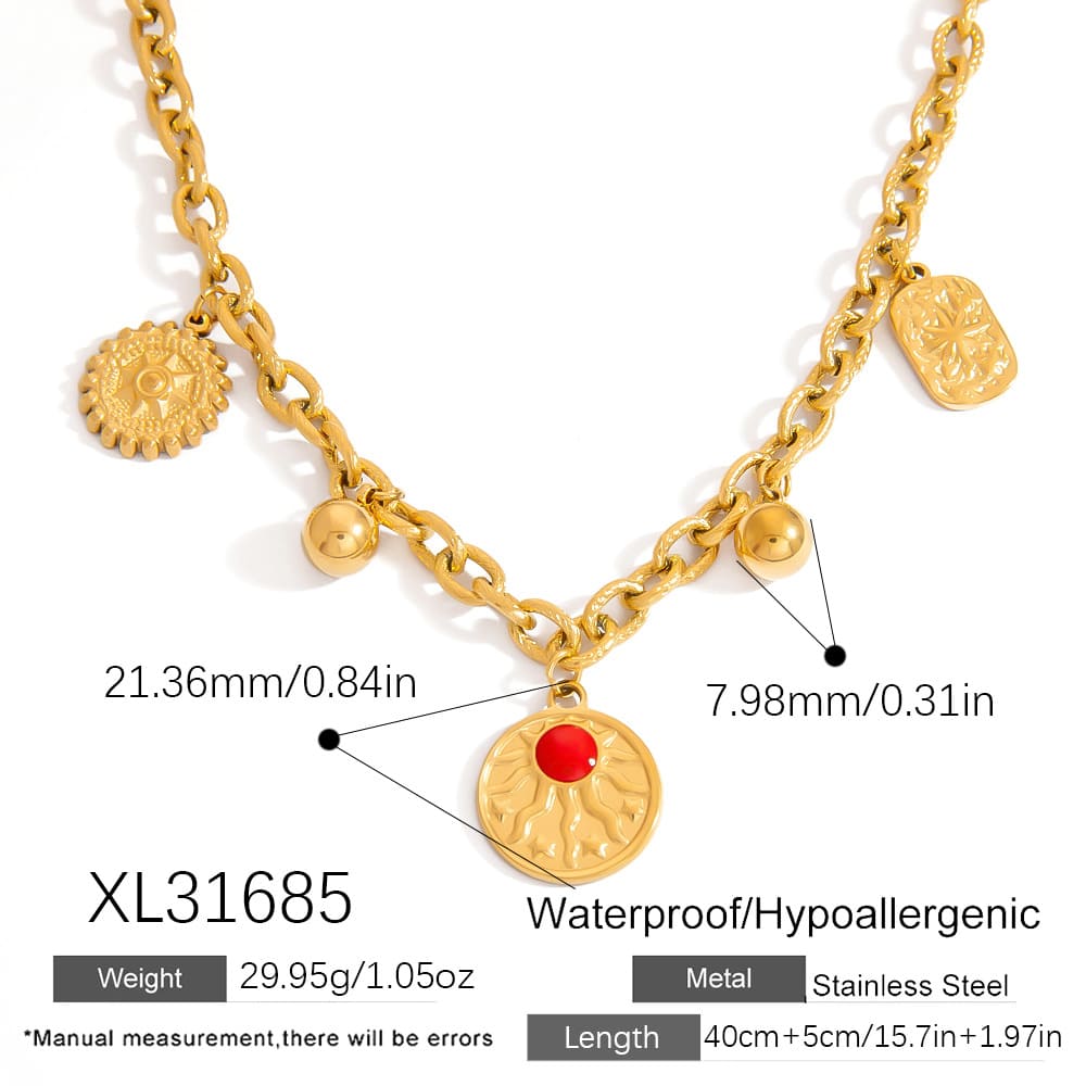 Matching Necklaces for Couples – Angel & Devil Vintage Skull Pendant Set