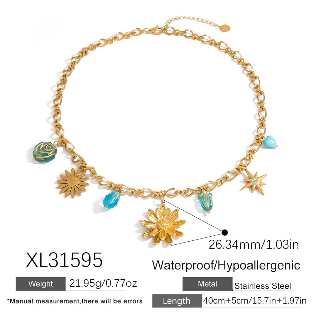 Best Shell Necklace for Summer – 18K Gold Mermaid Tail & Seashell Pendant