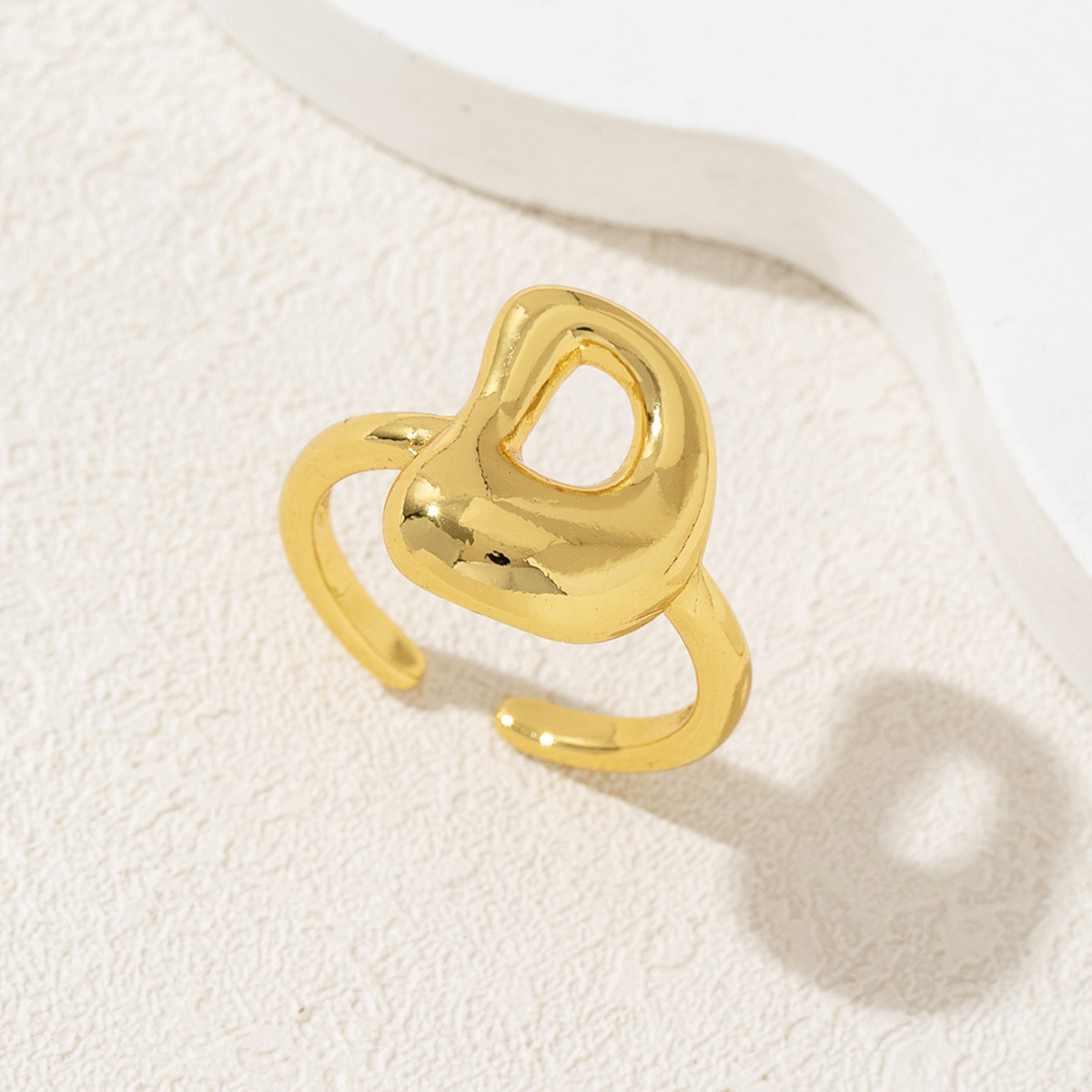 Letter Ring – Polished Mirror Finish Alphabet Initial Ring