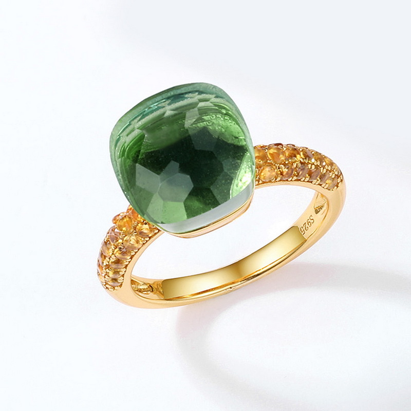 Sterling silver synthetic amethyst candy ring