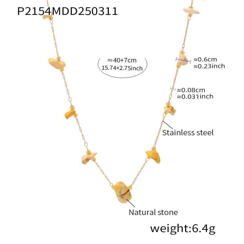 Dainty Layered Necklace with Colorful Natural Stones – Candy Tones